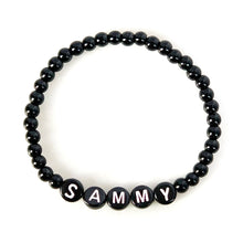 Load image into Gallery viewer, Personalised Name Bracelet - Black Letters
