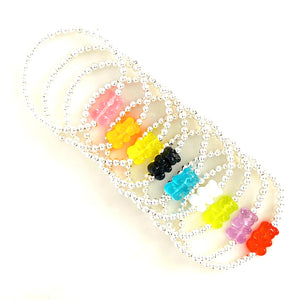 Gummy Bear Bracelet - 4mm Silver