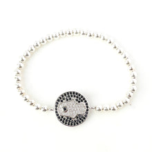 Load image into Gallery viewer, Hamsa CZ Coin Bracelet
