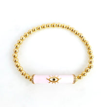 Load image into Gallery viewer, Evil Eye Candy Bar Bracelet
