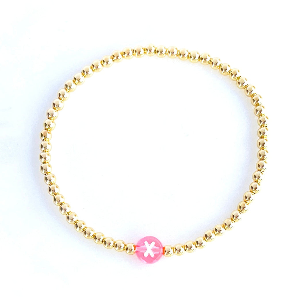 Personalised Chiclet Initial Bracelet