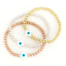 Load image into Gallery viewer, Koruma Clover Evil Eye Bracelet
