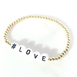 Personalised Hashtag Bracelet - LOVE