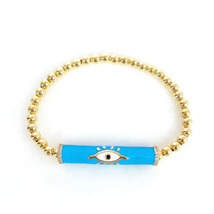 Evil Eye Candy Bar Bracelet