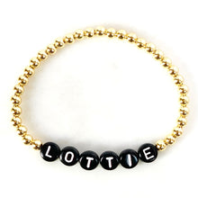 Load image into Gallery viewer, Personalised Name Bracelet - Black Letters
