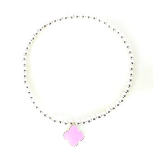 Candy Clover Bracelet - Silver