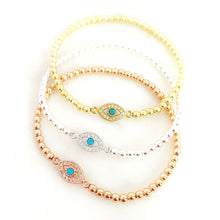Lade das Bild in den Galerie-Viewer, Never Blue Evil Eye Bracelet
