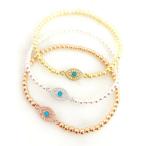 Never Blue Evil Eye Bracelet
