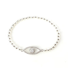 Load image into Gallery viewer, Solitaire Evil Eye Bracelet
