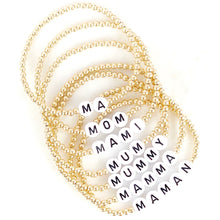 Lade das Bild in den Galerie-Viewer, I Love You / Mum / Licorice Sweetie Evil Eye Bracelet Stack
