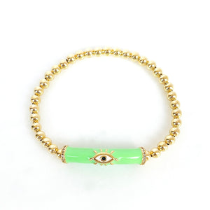 Evil Eye Candy Bar Bracelet