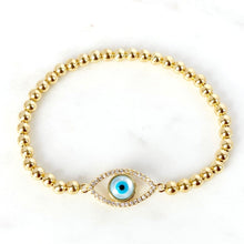 Load image into Gallery viewer, Outline Evil Eye Bracelet
