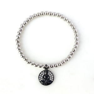 Buddha CZ Coin Bracelet