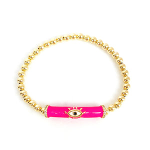 Evil Eye Candy Bar Bracelet