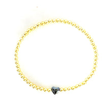 Load image into Gallery viewer, Hematite Heart Bracelet
