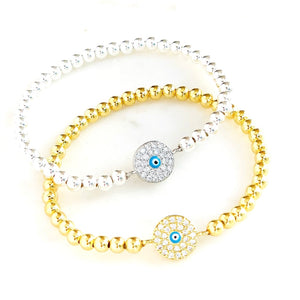 Little Enamel Evil Eye Bracelet