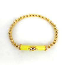 Load image into Gallery viewer, Evil Eye Candy Bar Bracelet
