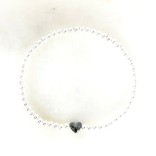 Load image into Gallery viewer, Hematite Heart Bracelet
