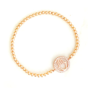 Encircled Hamsa Hand Bracelet