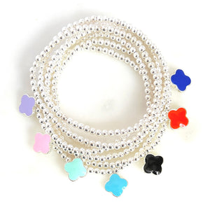 Candy Clover Bracelet - Silver