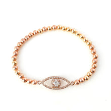 Load image into Gallery viewer, Solitaire Evil Eye Bracelet
