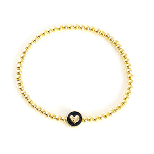 Candy Heart Pebble Bracelet