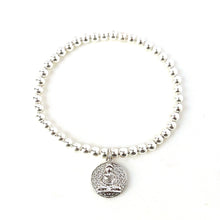 Load image into Gallery viewer, Buddha CZ Coin Bracelet

