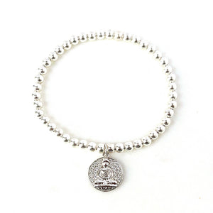 Buddha CZ Coin Bracelet