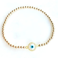 Load image into Gallery viewer, Little Shell Evil Eye Bracelet
