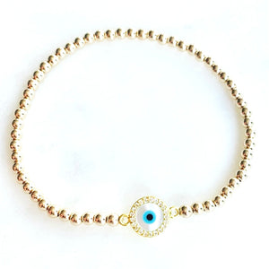 Little Shell Evil Eye Bracelet