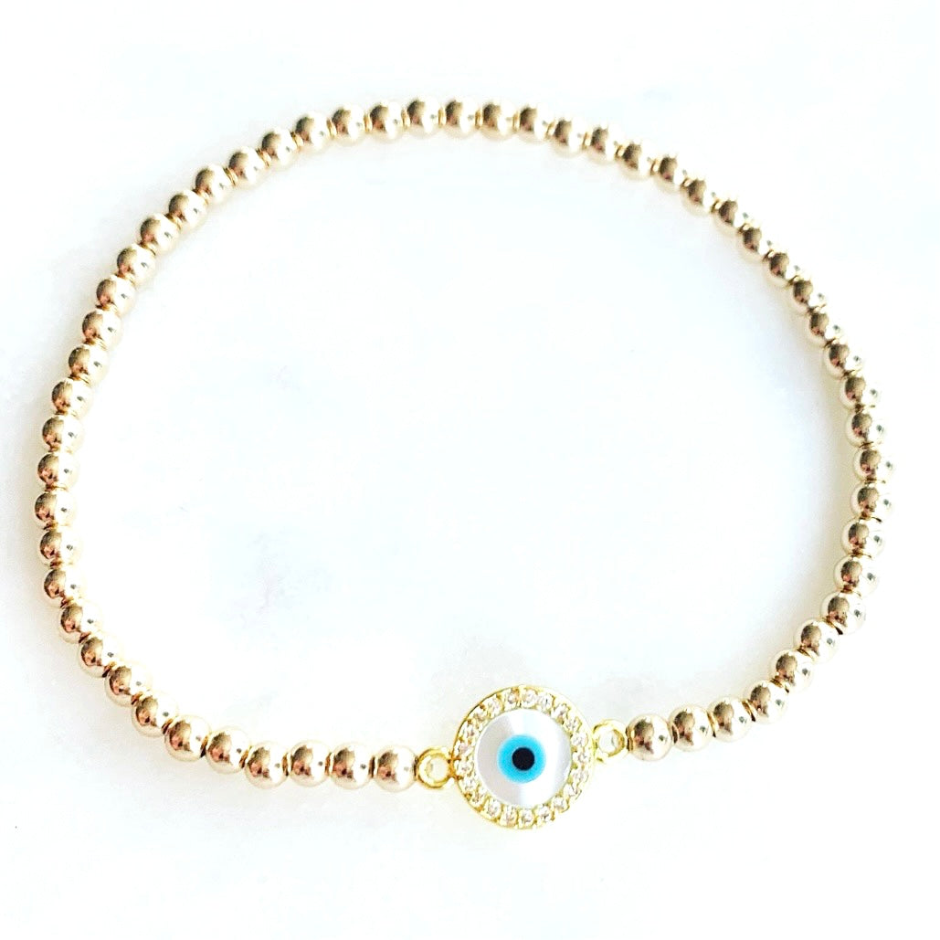 Little Shell Evil Eye Bracelet
