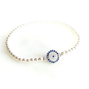 Little CZ Evil Eye Bracelet