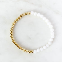 Load image into Gallery viewer, Nacre &amp; Gold Bracelet - Stack Fillers
