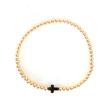 Load image into Gallery viewer, Hematite Cross Bracelet

