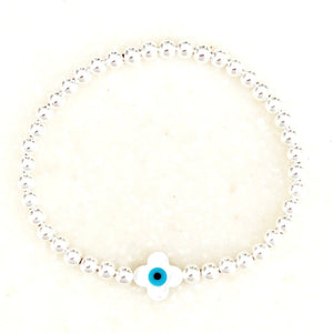 Koruma Clover Evil Eye Bracelet