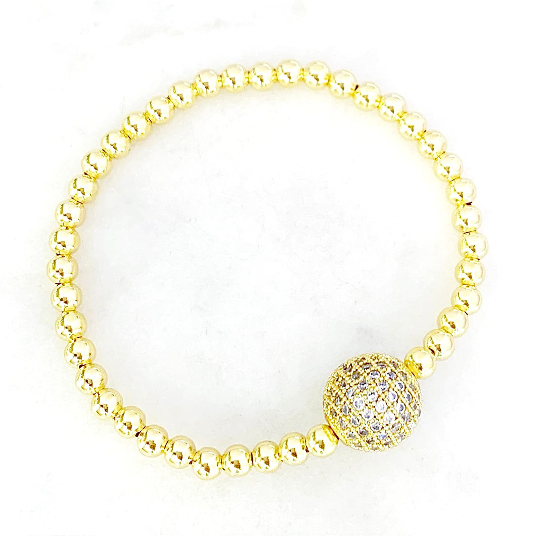 Pavé Ball Bracelet - Medium