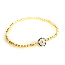 Cargar imagen en el visor de la galería, Little CZ Evil Eye Bracelet
