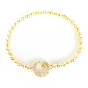 Star & Crescent Moon Bracelet