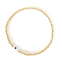 Cargar imagen en el visor de la galería, Sweetie Evil Eye Bracelet - Gold 3mm
