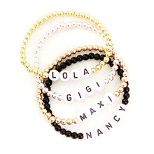 Lade das Bild in den Galerie-Viewer, Personalised Name Bracelet - White Letters

