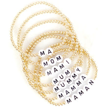 Загрузить изображение в средство просмотра галереи, Mama Bracelet - White Letters
