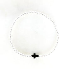 Load image into Gallery viewer, Hematite Cross Bracelet
