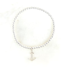 Load image into Gallery viewer, Silver Anchor Bracelet
