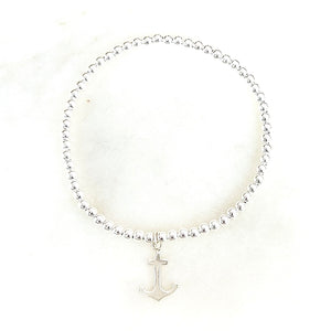 Silver Anchor Bracelet