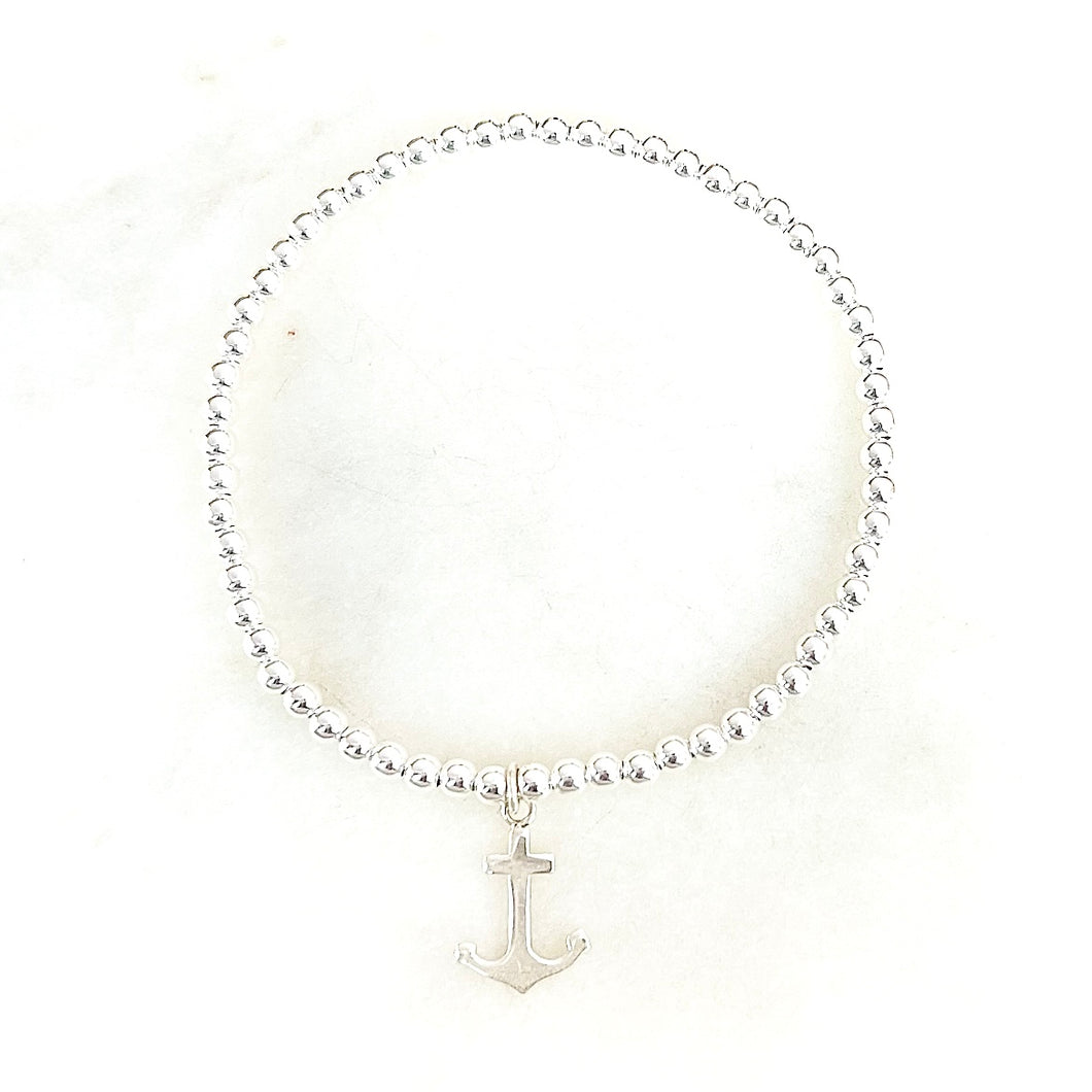 Silver Anchor Bracelet