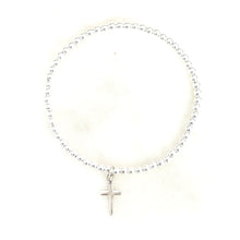 Load image into Gallery viewer, Silver Cross Bracelet
