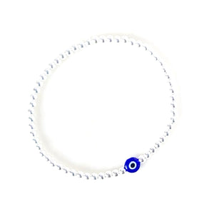 Sweetie Evil Eye Bracelet - Silver 3mm
