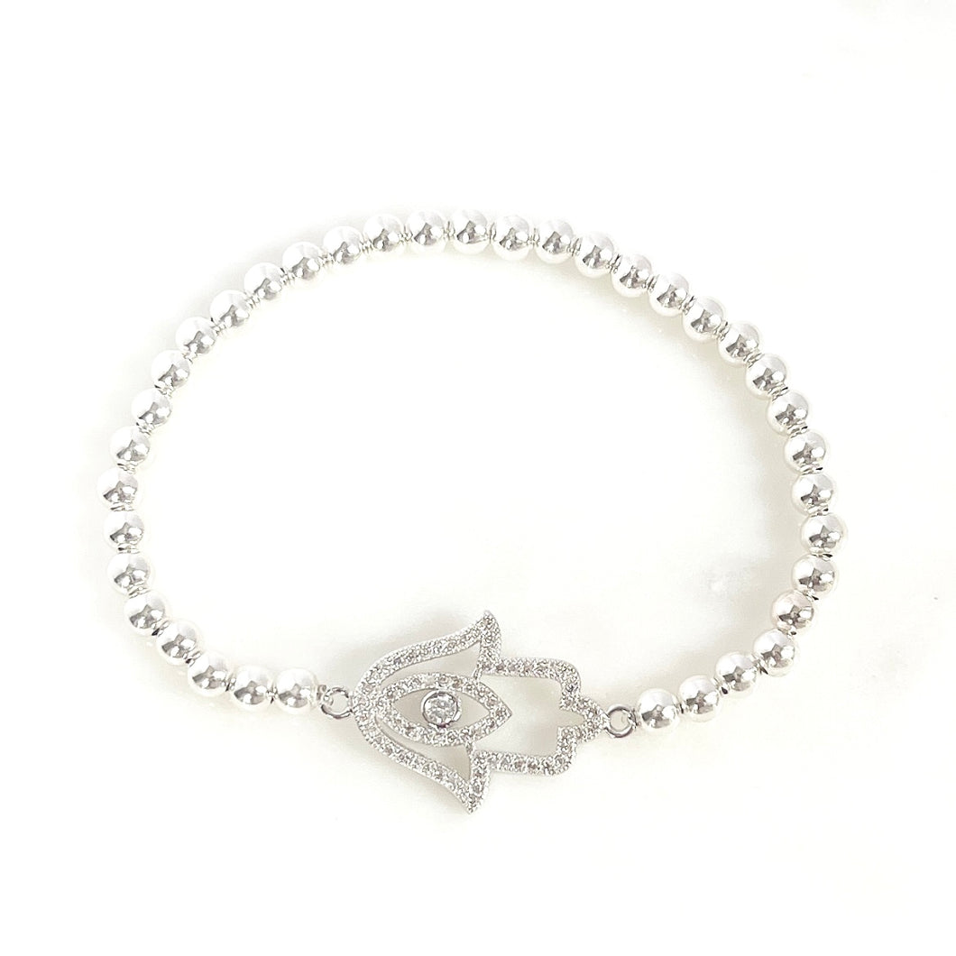 Hamsa Hand Evil Eye Bracelet