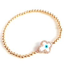 Lade das Bild in den Galerie-Viewer, Cross Evil Eye Bracelet
