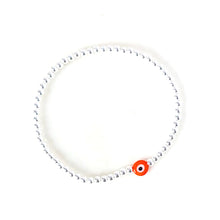 Load image into Gallery viewer, Sweetie Evil Eye Bracelet - Silver 3mm
